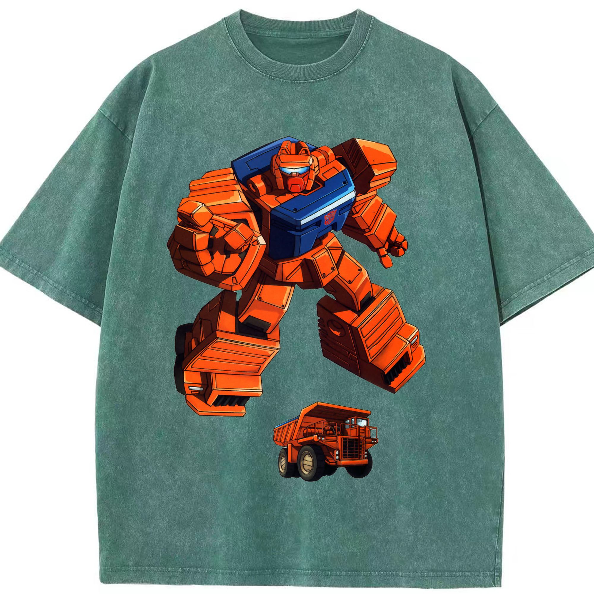 （画像用）  綿100% ヴィンテージ風 半袖Tシャツ（フロントプリント）